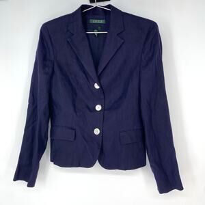 Lauren Ralph Lauren Navy Blue Blazer Women's Size 6